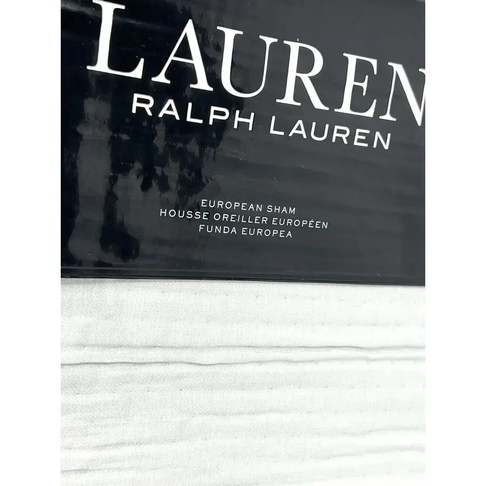 Ralph Lauren Spencer Matelasse Euro Sham SAGE Quilted 26” X 26” NIP (1)